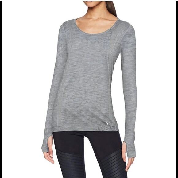 Under Armour Women's Threadborne Seamless Long Sleeve Shirt Size S  Gray - Picture 2 of 10